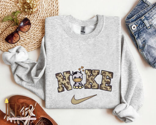 Cow Nike Embroidered Sweatshirt - Image 2