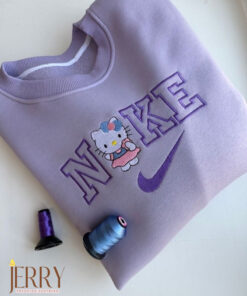 Cute Hello Kitty Nike Embroidered Sweatshirt