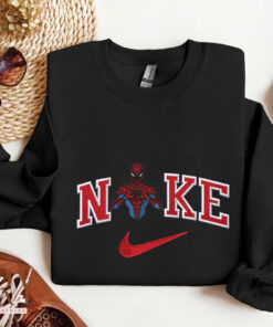 Cute Spiderman Disney Nike Embroidered Sweatshirt, Valentines Day Gifts