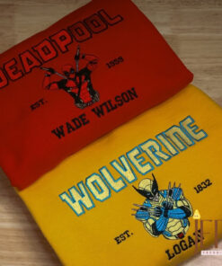 Deadpool And Wolverine Nike Embroidered Sweaters Matching from Marvel Cinematic Universe