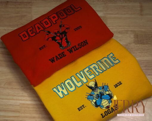 Deadpool And Wolverine Nike Embroidered Sweaters Matching from Marvel Cinematic Universe