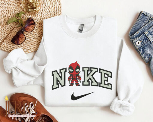Deadpool Nike Embroidered Sweatshirt Hoodie - Image 2
