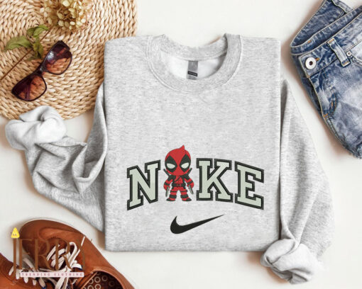 Deadpool Nike Embroidered Sweatshirt Hoodie - Image 3
