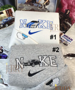Dominic Toretto Brian Fast And Furious Nike Embroidered Sweatshirt, Gift For Bestfriend