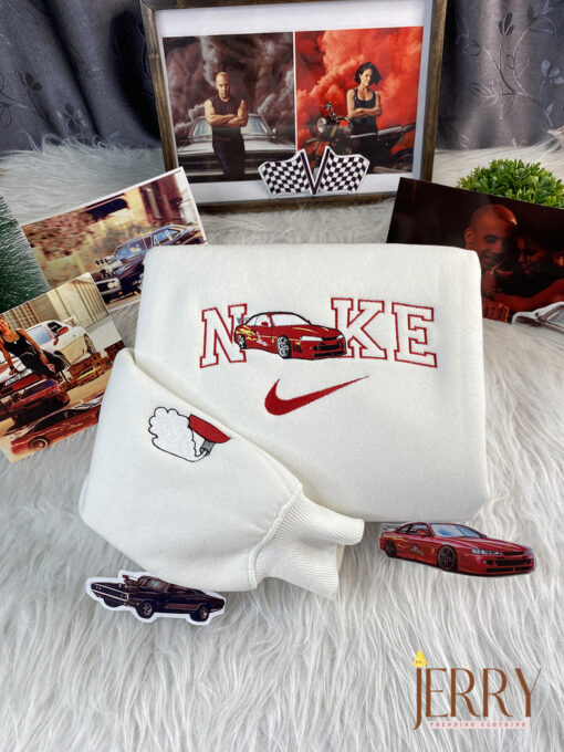 Dominic Toretto Letty Fast And Furious Nike Embroidered Sweatshirt, Valentines Day Gift For Couple - Image 2