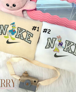 Donal And Daisy Disney Nike Embroidered Sweatshirt, Valentines Day Gifts For Couples