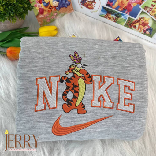 Eeyore And Tigger Disney Nike Embroidered Sweatshirts - Image 2