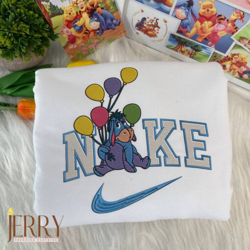 Eeyore And Tigger Disney Nike Embroidered Sweatshirts - Image 3