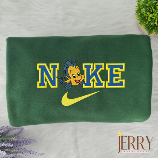 Flounder The Mermaid Nike Embroidered Sweatshirt - Image 2