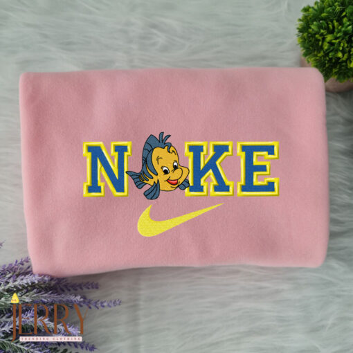Flounder The Mermaid Nike Embroidered Sweatshirt - Image 3