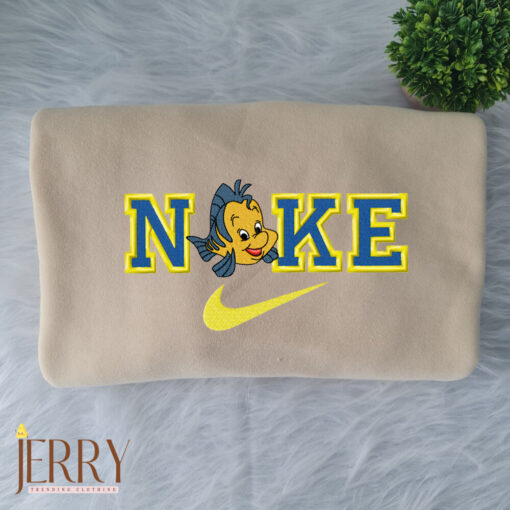 Flounder The Mermaid Nike Embroidered Sweatshirt - Image 4