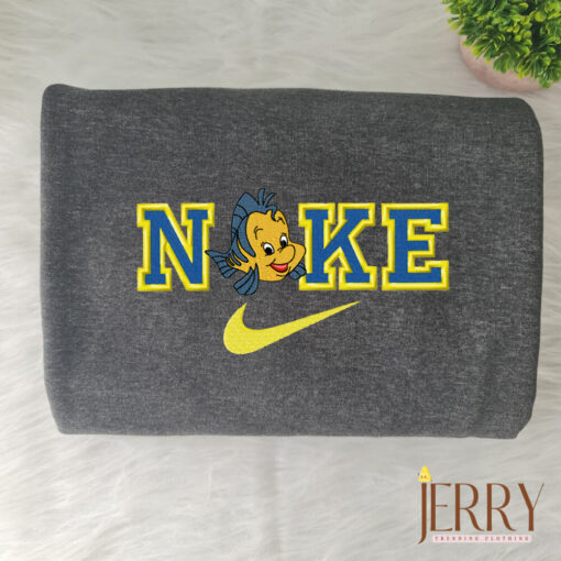 Flounder The Mermaid Nike Embroidered Sweatshirt - Image 5