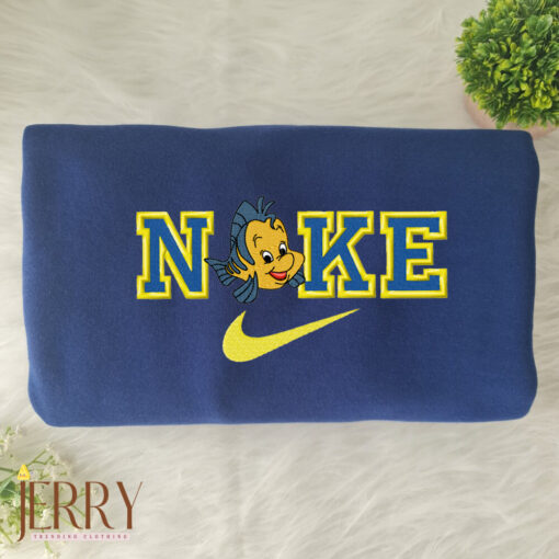 Flounder The Mermaid Nike Embroidered Sweatshirt - Image 6