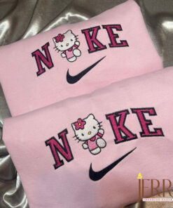 Hello Kitty Couple Nike Embroidered Sweatshirt