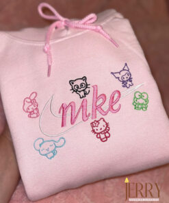 Hello Kitty or Kurumi Nike Embroidered Sweatshirt