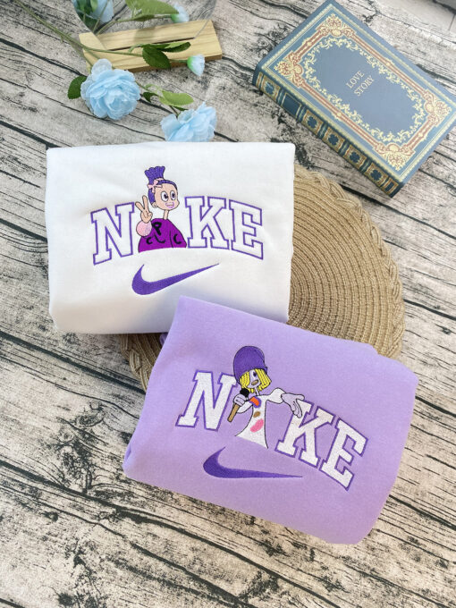 Kidritz And Orchid Trolls 3 Nike Embroidered Sweatshirt