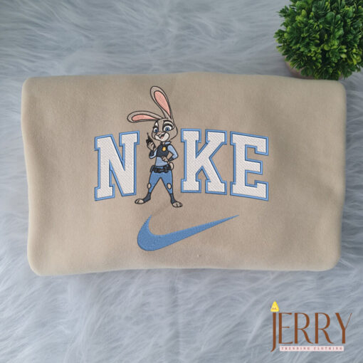 Judy And Nick Zootopia Disney Nike Embroidered Sweatshirt - Image 4