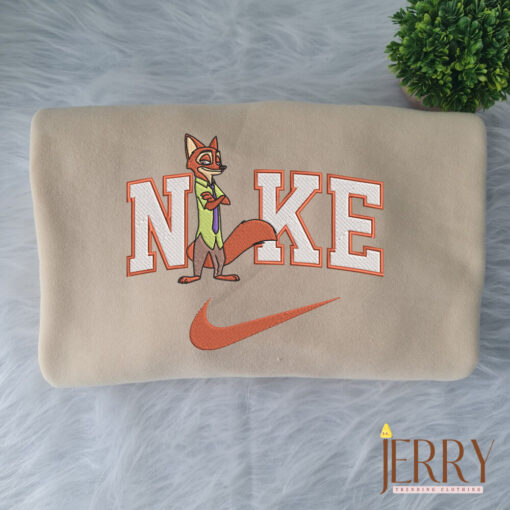 Judy And Nick Zootopia Disney Nike Embroidered Sweatshirt - Image 5