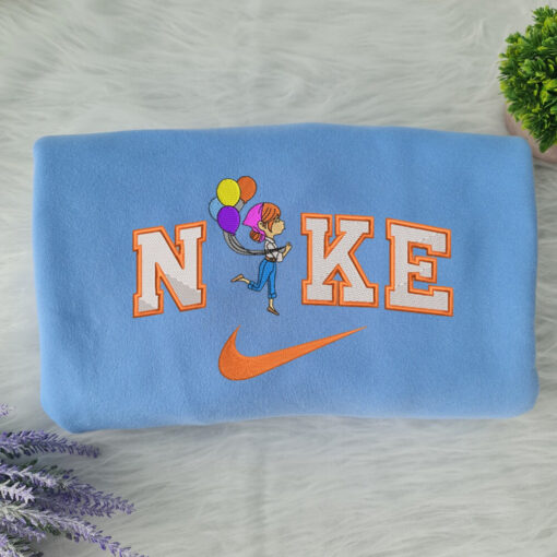 Carl And Ellie Up Disney Nike Embroidered Sweatshirts - Image 5