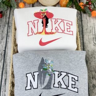 La Muerte and Xibalba The Book of Life Nike Embroidered Sweatshirt, Matching Embroidery Sweatshirt
