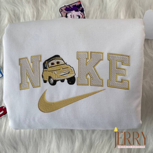 Lightning McQueen And Luigi Disney Nike Embroidered Sweatshirts - Image 2
