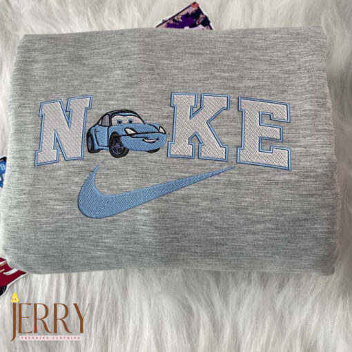 Lightning McQueen And Sally Disney Nike Embroidered Sweatshirts - Image 2