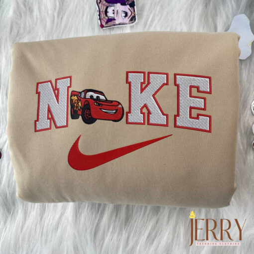 Lightning McQueen And Sally Disney Nike Embroidered Sweatshirts - Image 3