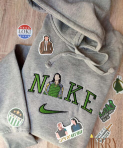 Loki Marvel Comic Character Nike Embroidered Sweatshirt