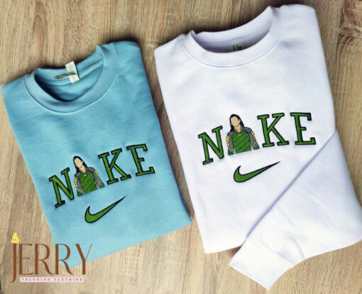 Loki Marvel Comic Character Nike Embroidered Sweatshirt - Image 3