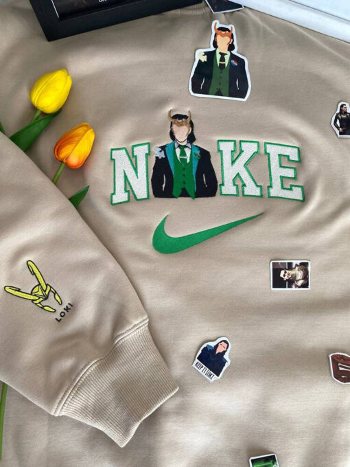 Marvel Loki Nike Embroidered Sweatshirt - Image 3