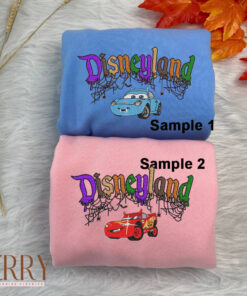 McQueen And Sally Disneyland Halloween Embroidered Sweatshirt