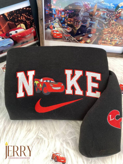 McQueen and Sally Cars Disney Nike Embroidered Sweatshirts - Image 2