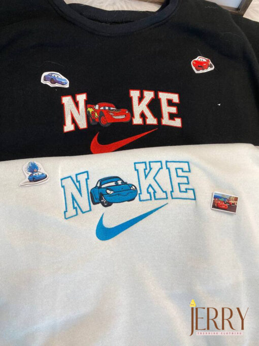 McQueen and Sally Cars Disney Nike Embroidered Sweatshirts - Image 3