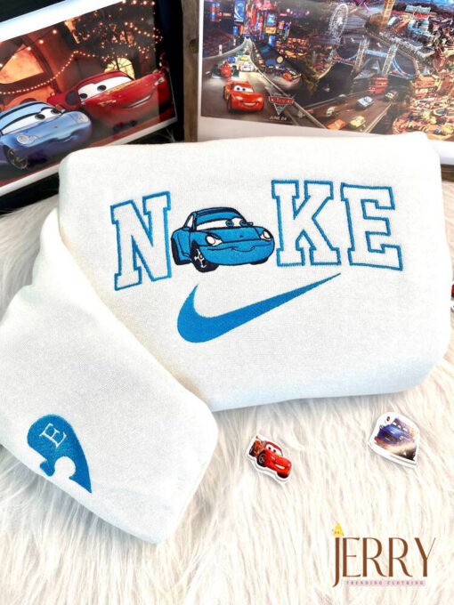 McQueen and Sally Cars Disney Nike Embroidered Sweatshirts - Image 4