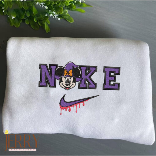 Minnie Mouse Disney Halloween Nike Embroidered Sweatshirt - Image 2