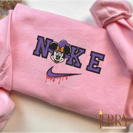Minnie Mouse Disney Halloween Nike Embroidered Sweatshirt - Image 3