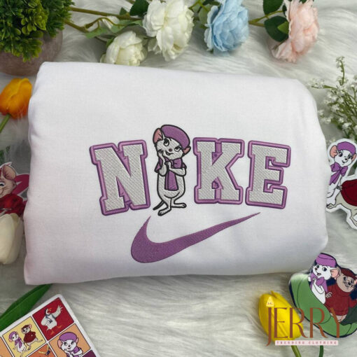Miss Bianca And The Bernard Disney Nike Embroidered Sweatshirt - Image 2