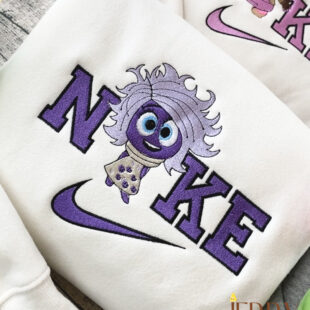 New Emotion Delulu Inside Out 2 Nike Embroidered Sweatshirt, Inside Out Nike Embroidered Sweatshirt