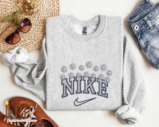 Nike Christmas Embroidered Sweatshirt - Image 2