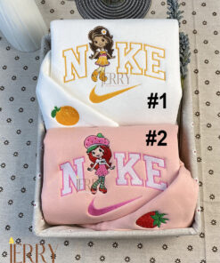 Orange Blossom And Strawberry Shortcake Ver 2009 Nike Embroidered Sweatshirt,  Nike Crewneck Embroidered
