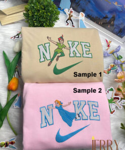 Peter Pan And Wendy Disney Nike Embroidered Sweatshirts