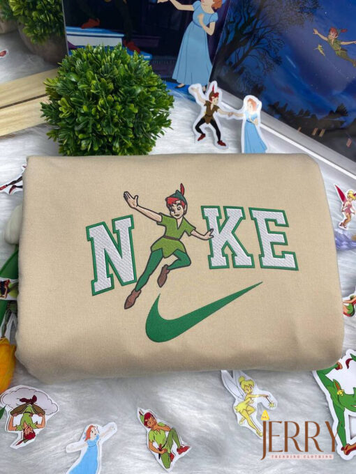 Peter Pan And Wendy Disney Nike Embroidered Sweatshirts - Image 2