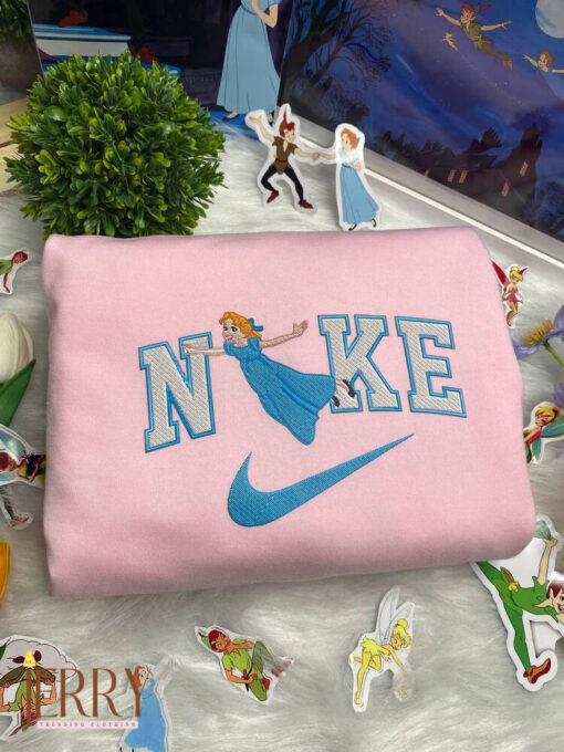 Peter Pan And Wendy Disney Nike Embroidered Sweatshirts - Image 3