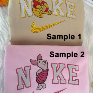 Piglet Winnie the Pooh Disney Nike Embroidered Sweatshirts