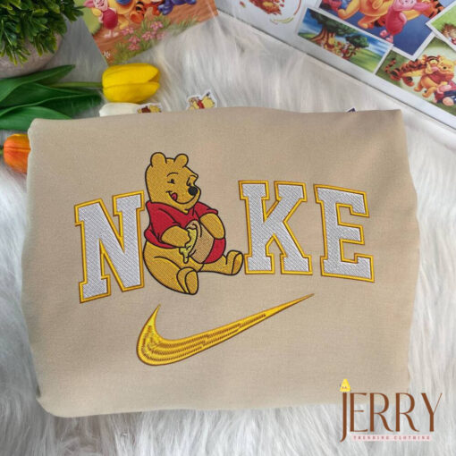 Piglet Winnie the Pooh Disney Nike Embroidered Sweatshirts - Image 2