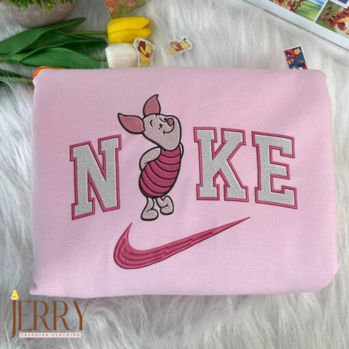 Piglet Winnie the Pooh Disney Nike Embroidered Sweatshirts - Image 3
