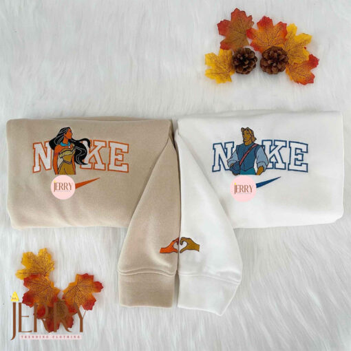 Pocahontas Jumbo and Captain John Smith Nike Embroidered Sweatshirts - Image 2
