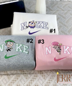 Poof Cosmo And Wanda The Fairly Odd Parents Nike Embroidered Sweatshirt