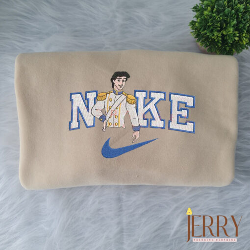 Princess Ariel And Prince Eric Nike Embroidered Sweatshirts - Image 4