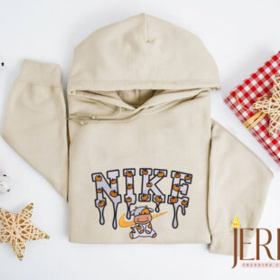 Pumpkin Cow Nike Embroidered Sweatshirt